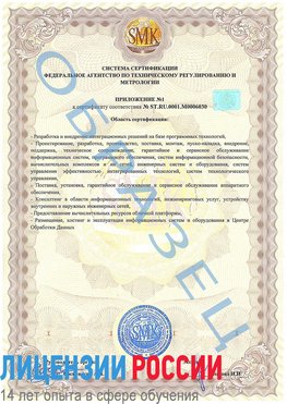 Образец сертификата соответствия (приложение) Далматово Сертификат ISO 27001